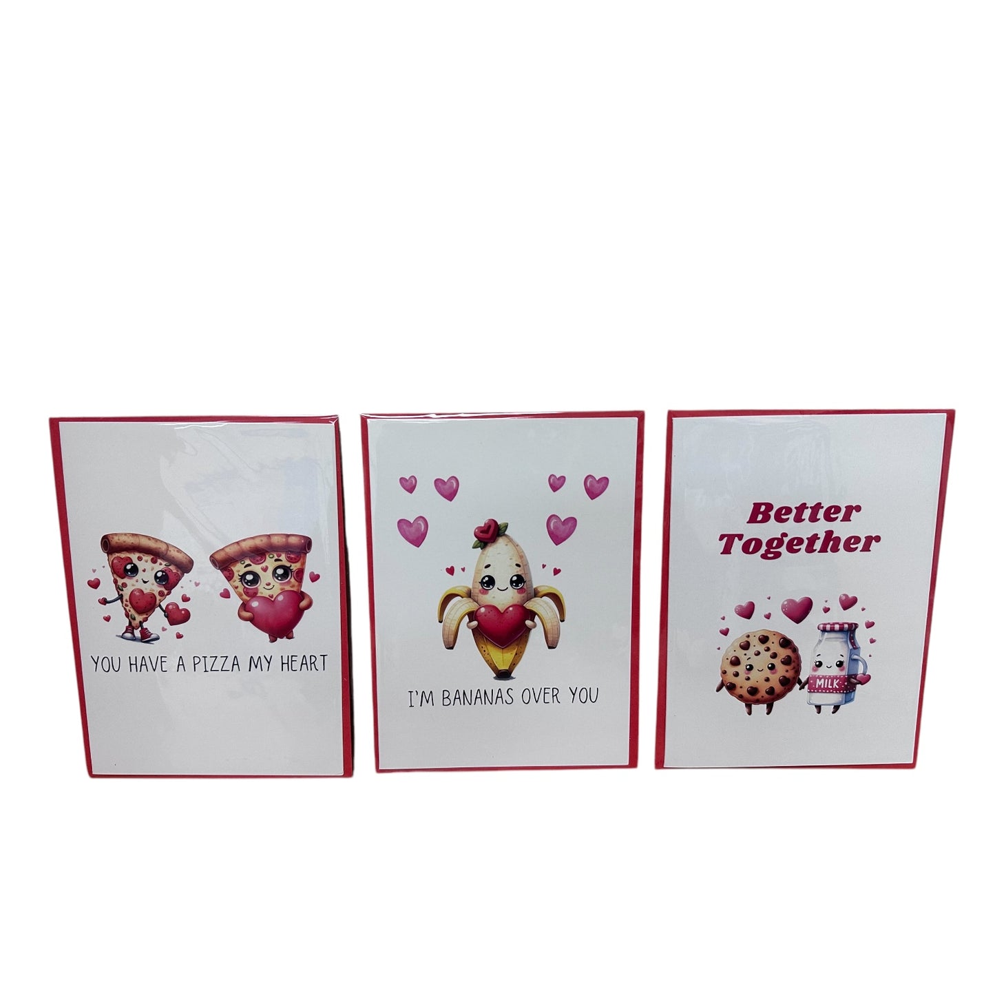Greeting Card: Love themed (Funny Food Pun designs)